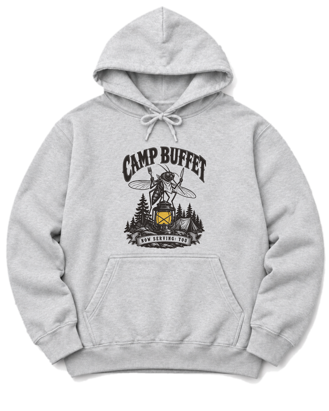 Camp Buffet Hoodie - Ash