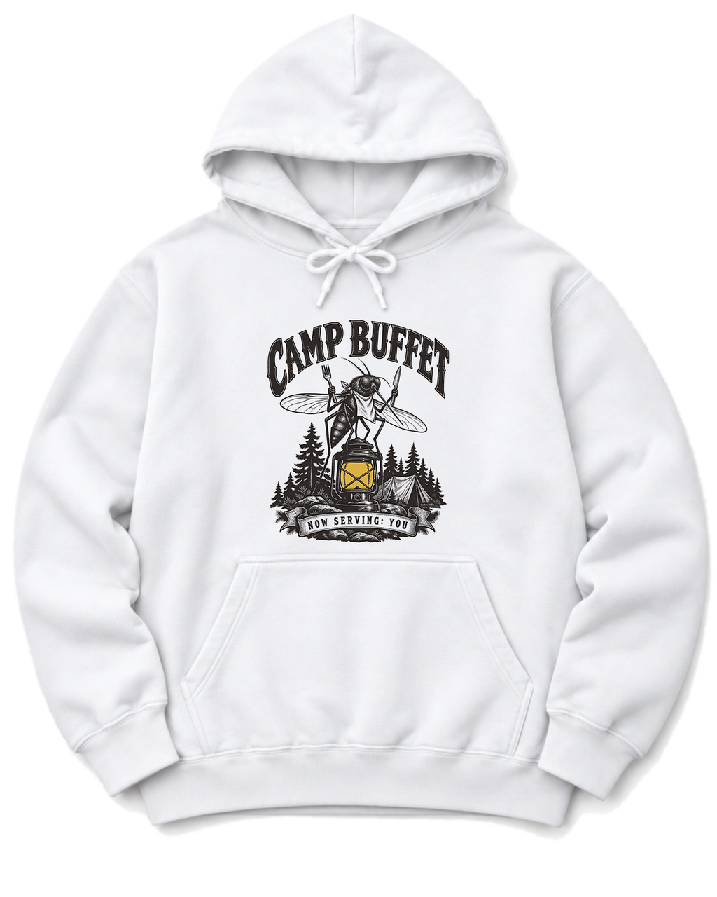 Camp Buffet Hoodie - White