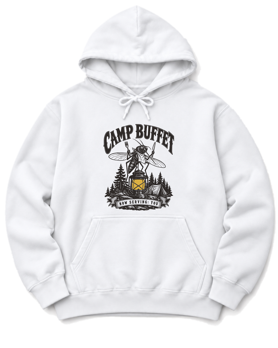 Camp Buffet Hoodie - White