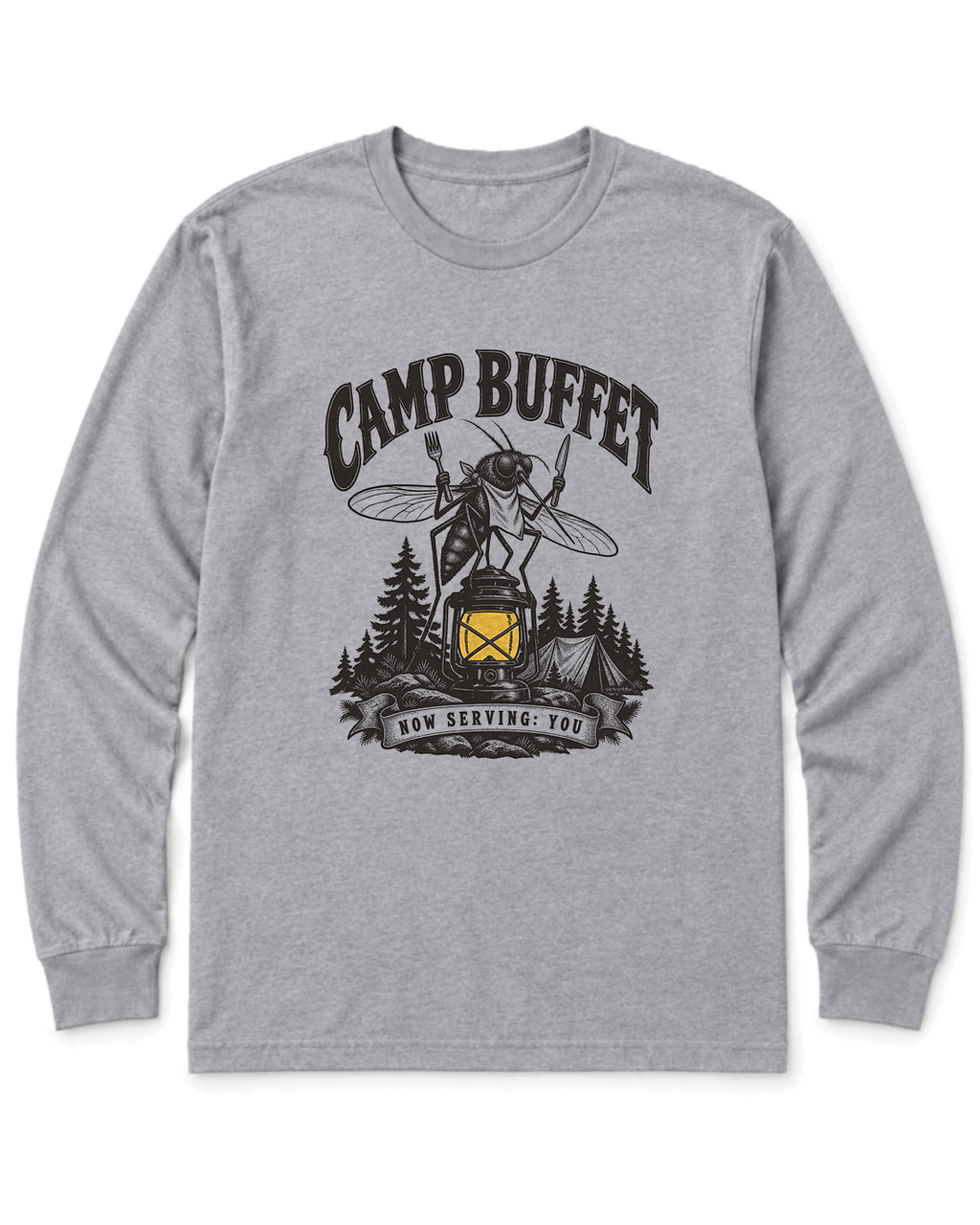 Camp Buffet Long Sleeve Shirt - Sport Grey