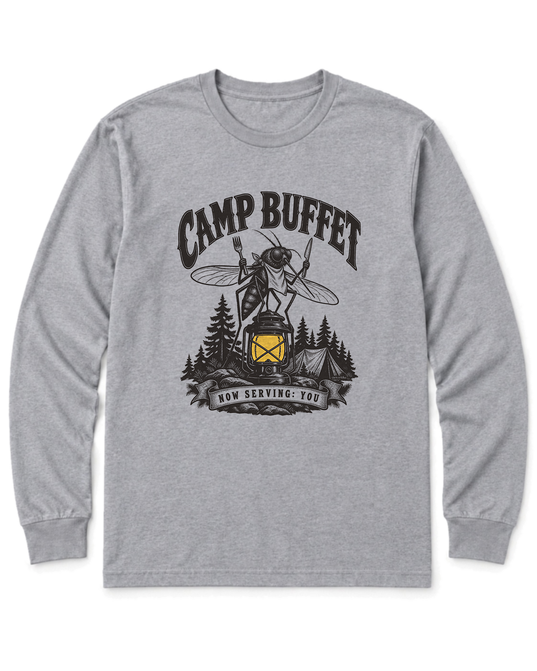 Camp Buffet Long Sleeve Shirt - Sport Grey