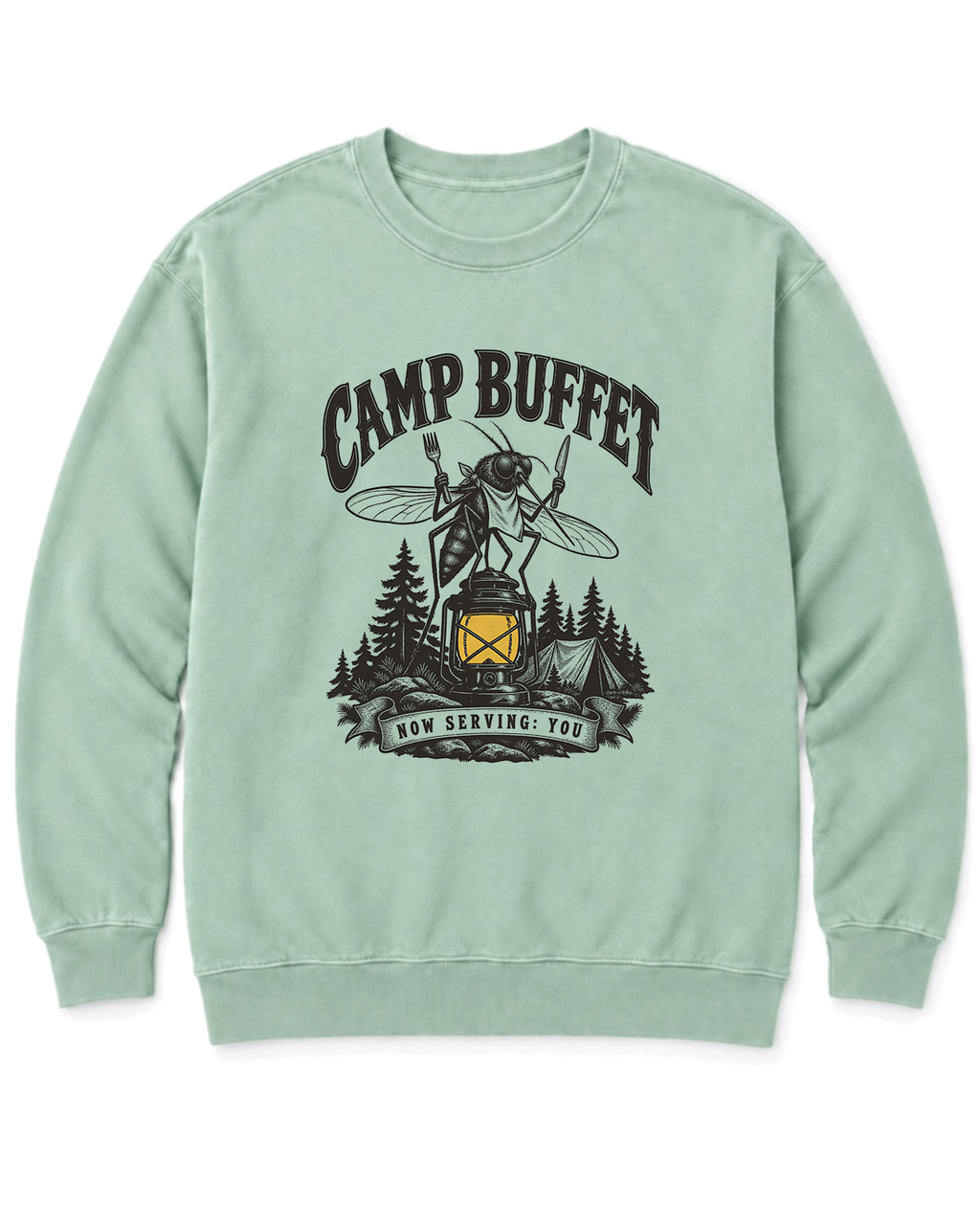 Camp Buffet Sweatshirt - Chalky Mint