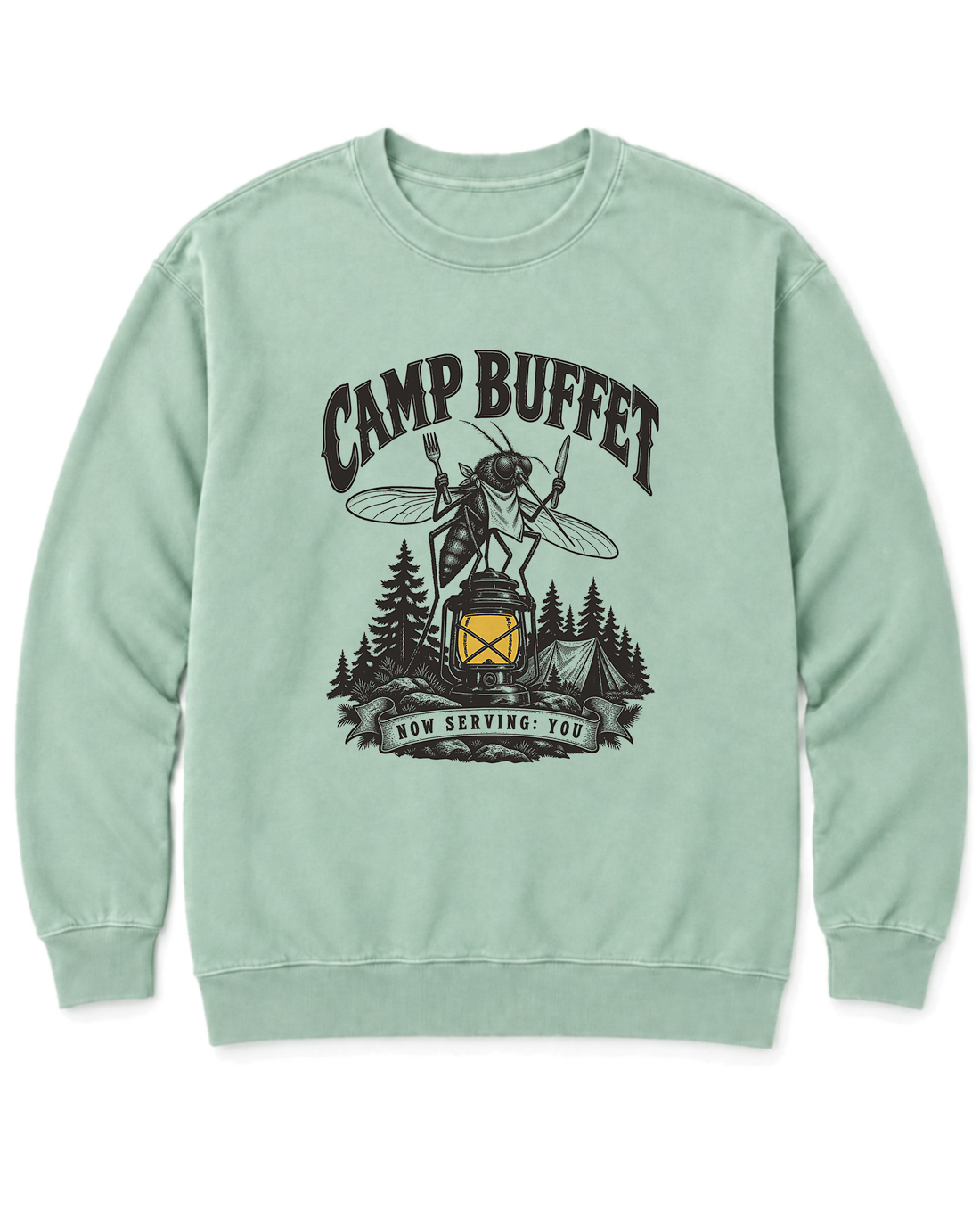 Camp Buffet Sweatshirt - Chalky Mint