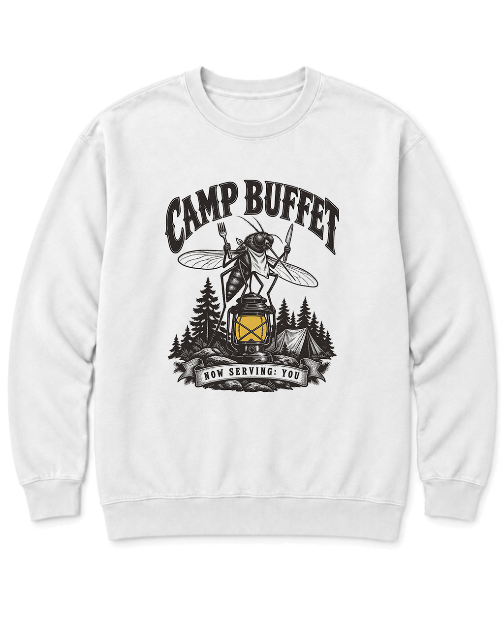 Camp Buffet Sweatshirt - White