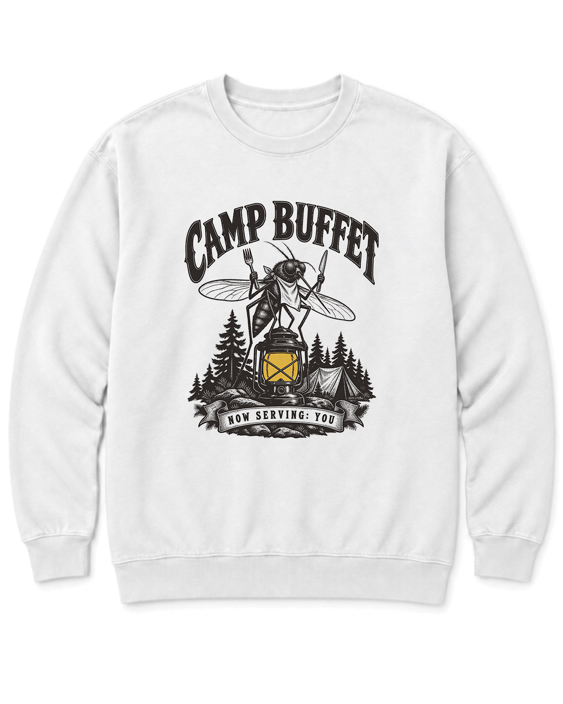 Camp Buffet Sweatshirt - White