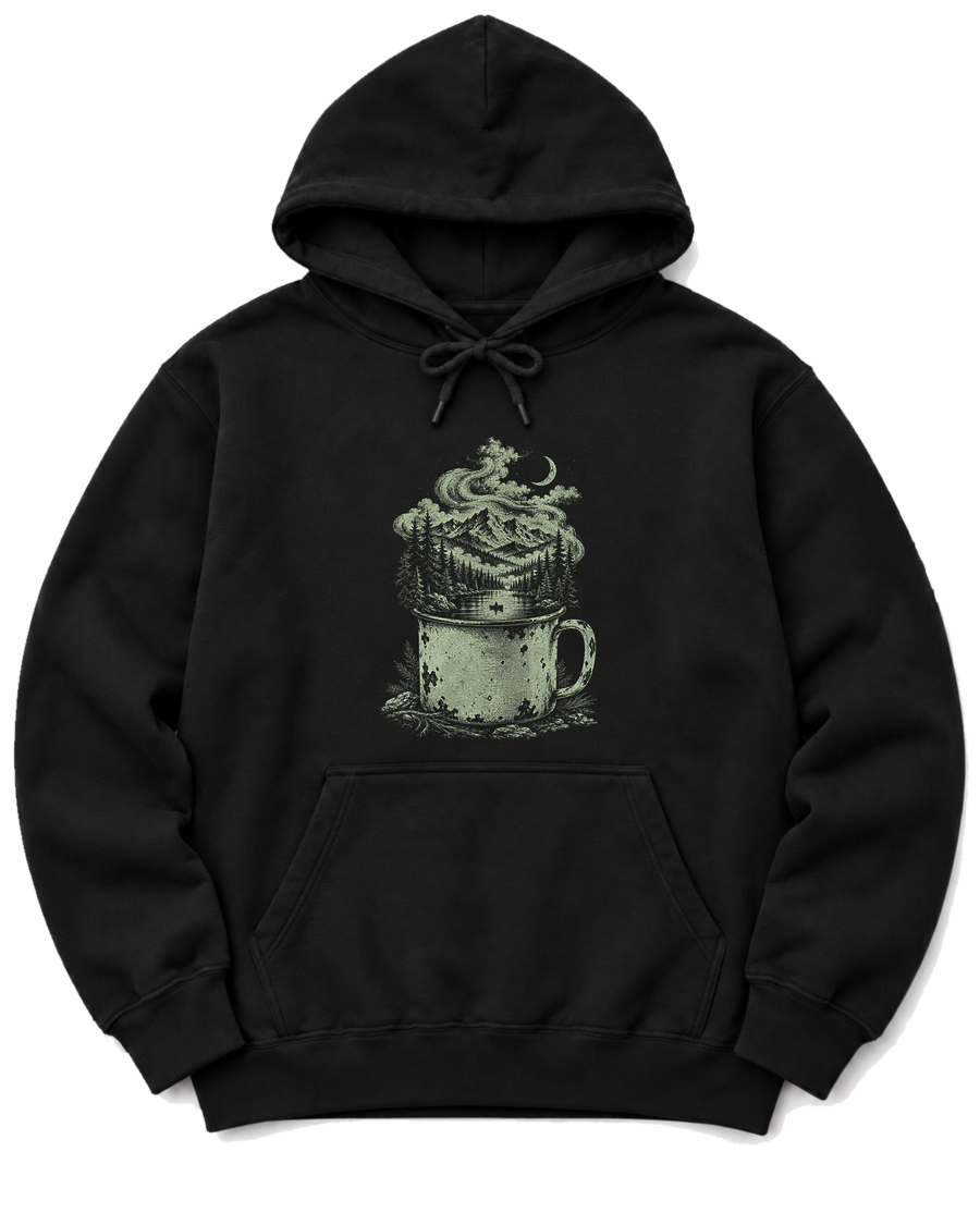 Camp Mug Wilderness Hoodie - Black