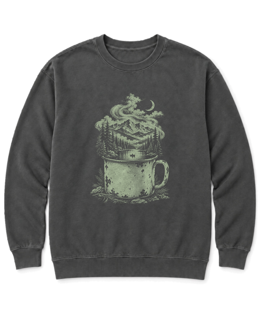 Camp Mug Wilderness Sweatshirt - Pepper