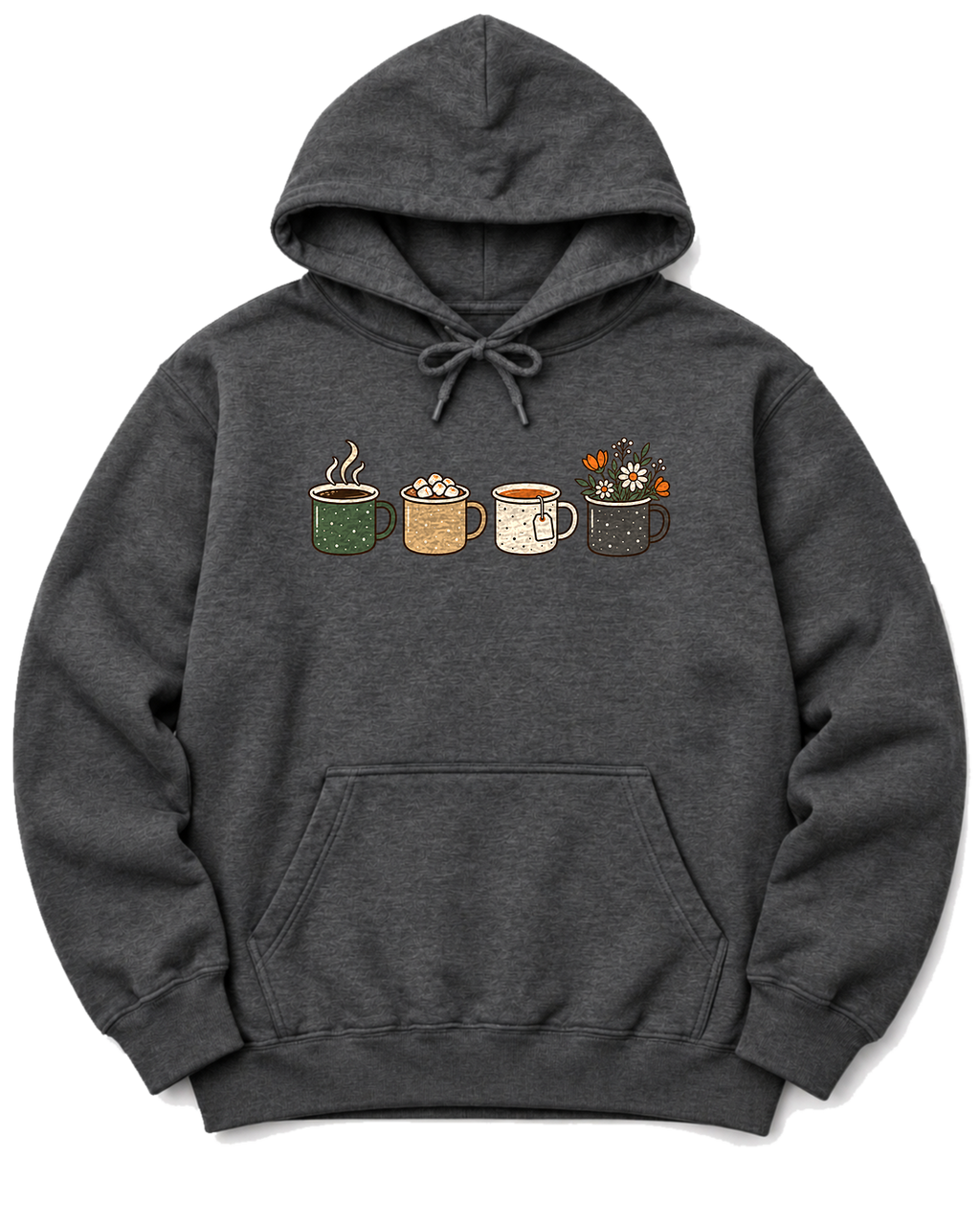 Camp Mugs Hoodie - Dark Heather