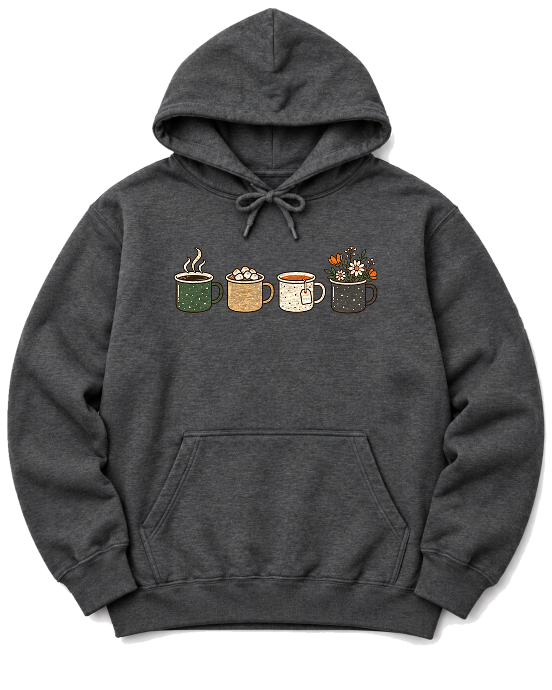 Camp Mugs Hoodie - Dark Heather