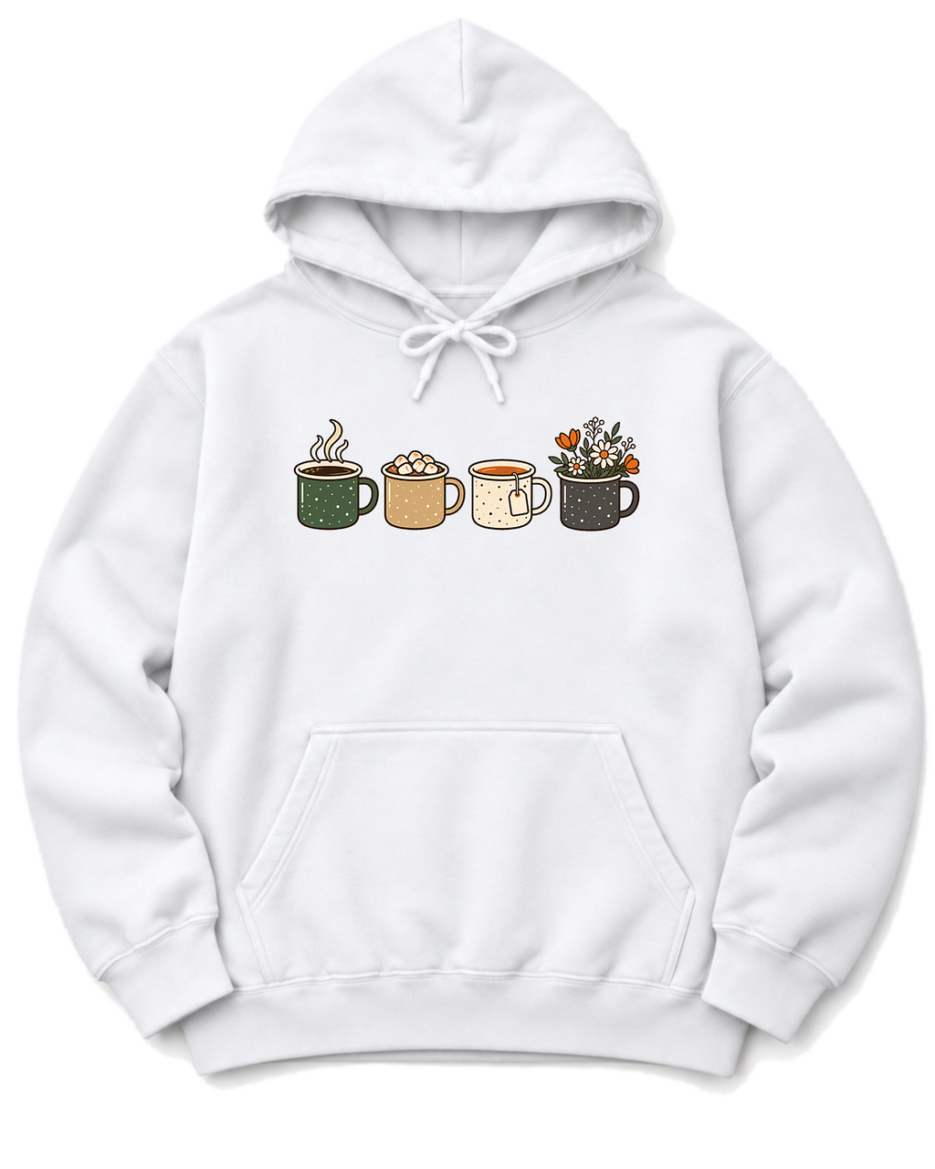 Camp Mugs Hoodie - White