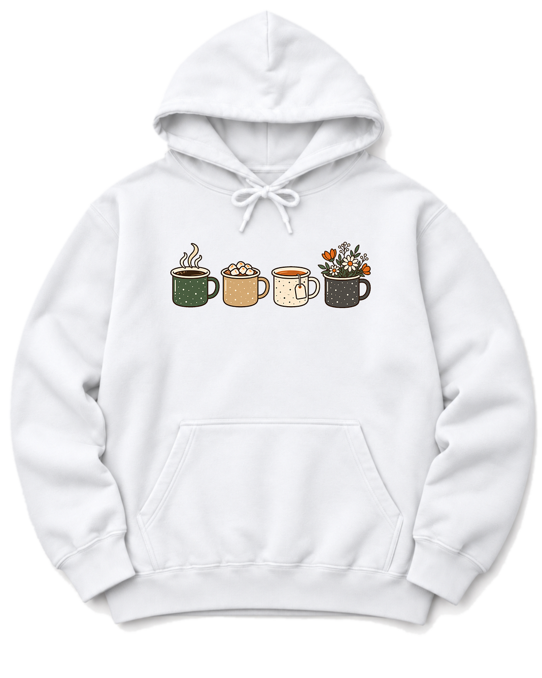 Camp Mugs Hoodie - White