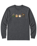 Camp Mugs Long Sleeve Shirt - Dark Heather