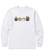 Camp Mugs Long Sleeve Shirt - White
