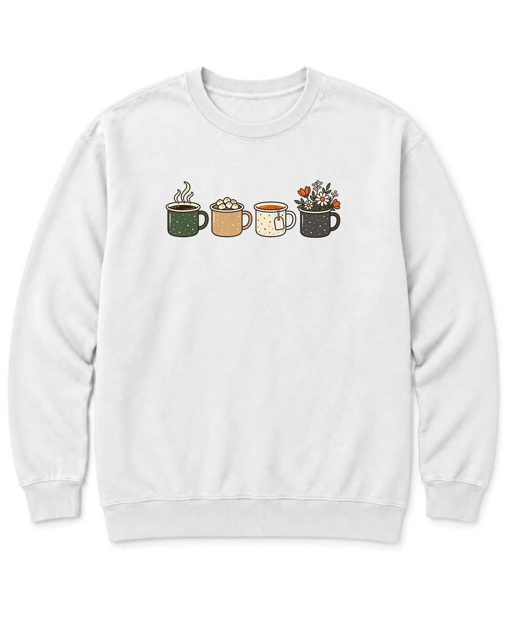 Camp Mugs Sweatshirt - White
