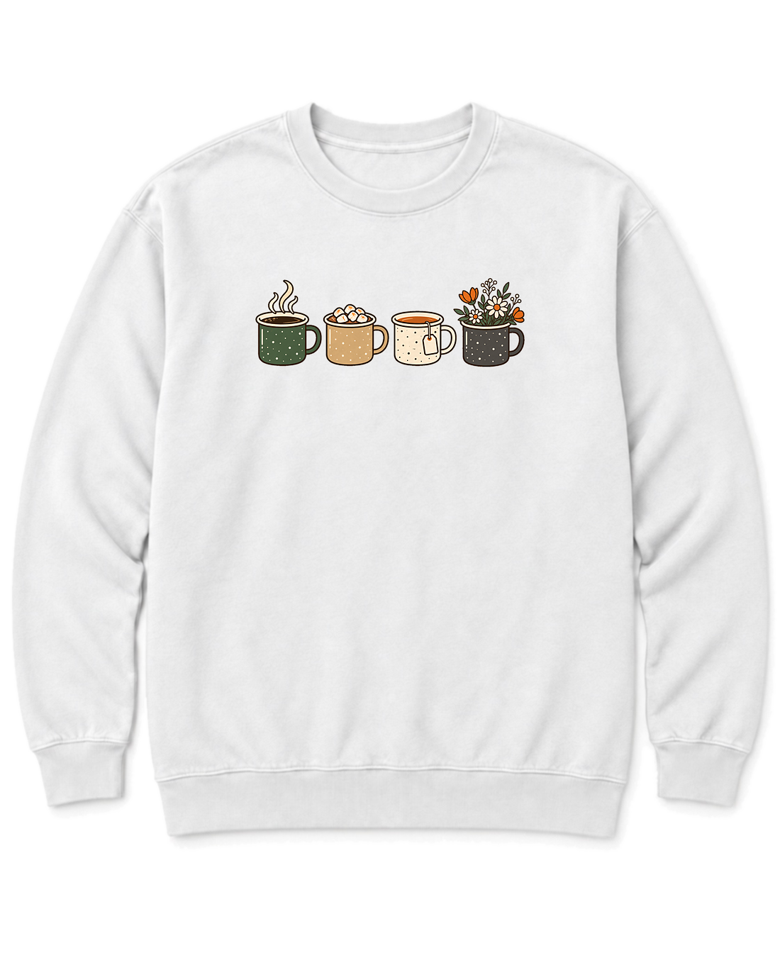 Camp Mugs Sweatshirt - White