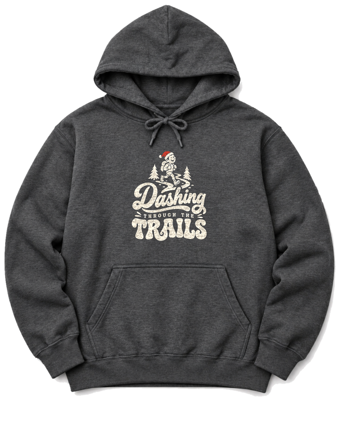 Dashing Through the Trails Hoodie - Dark Heather