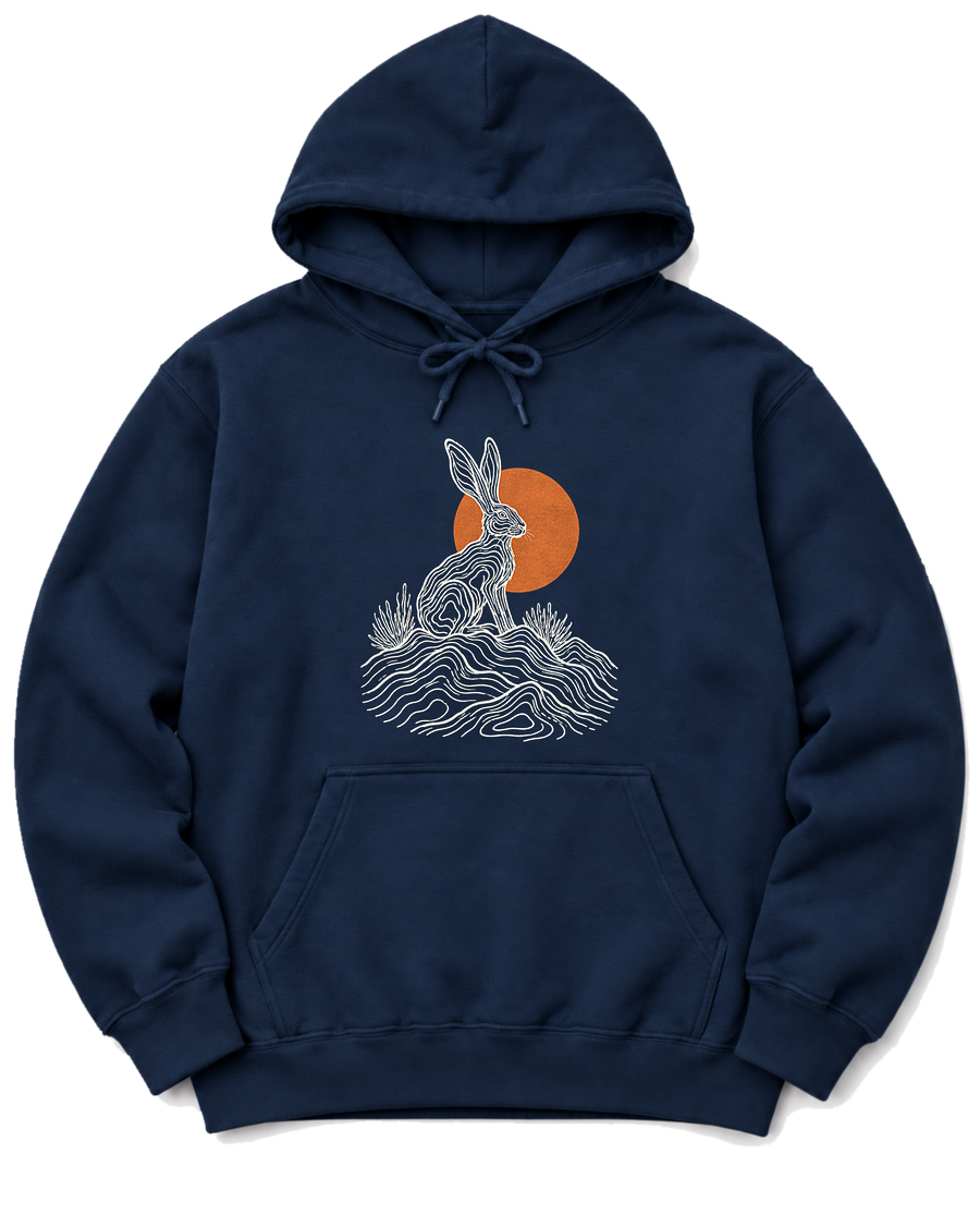 Desert Jackrabbit Hoodie - Navy