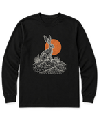 Desert Jackrabbit Long Sleeve Shirt - Black