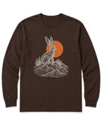 Desert Jackrabbit Long Sleeve Shirt - Dark Chocolate