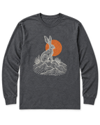 Desert Jackrabbit Long Sleeve Shirt - Dark Heather