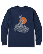 Desert Jackrabbit Long Sleeve Shirt - Navy
