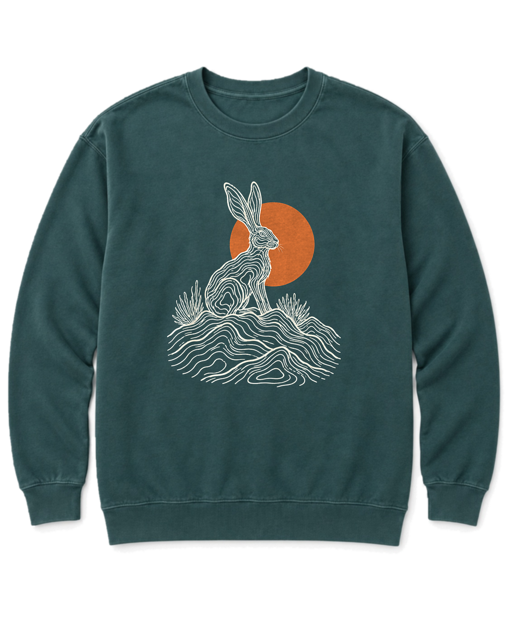 Desert Jackrabbit Sweatshirt - Blue Spruce