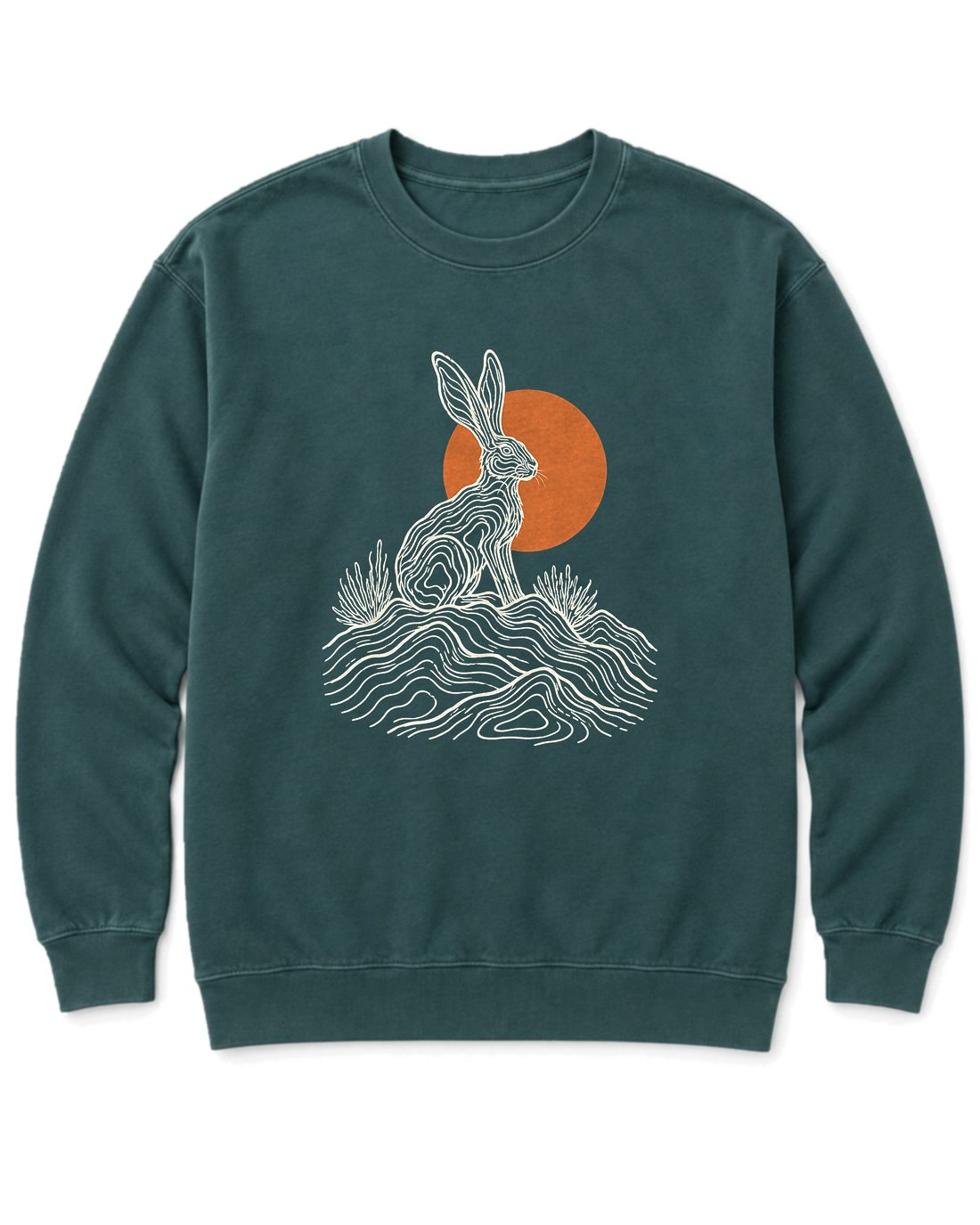Desert Jackrabbit Sweatshirt - Blue Spruce
