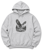 Eagle and Trout Hoodie - Ash