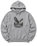 Eagle and Trout Hoodie - Sport Grey