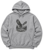 Eagle and Trout Hoodie - Sport Grey
