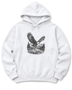 Eagle and Trout Hoodie - White
