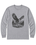 Eagle and Trout Long Sleeve Shirt - Sport Grey