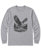 Eagle and Trout Long Sleeve Shirt - Sport Grey