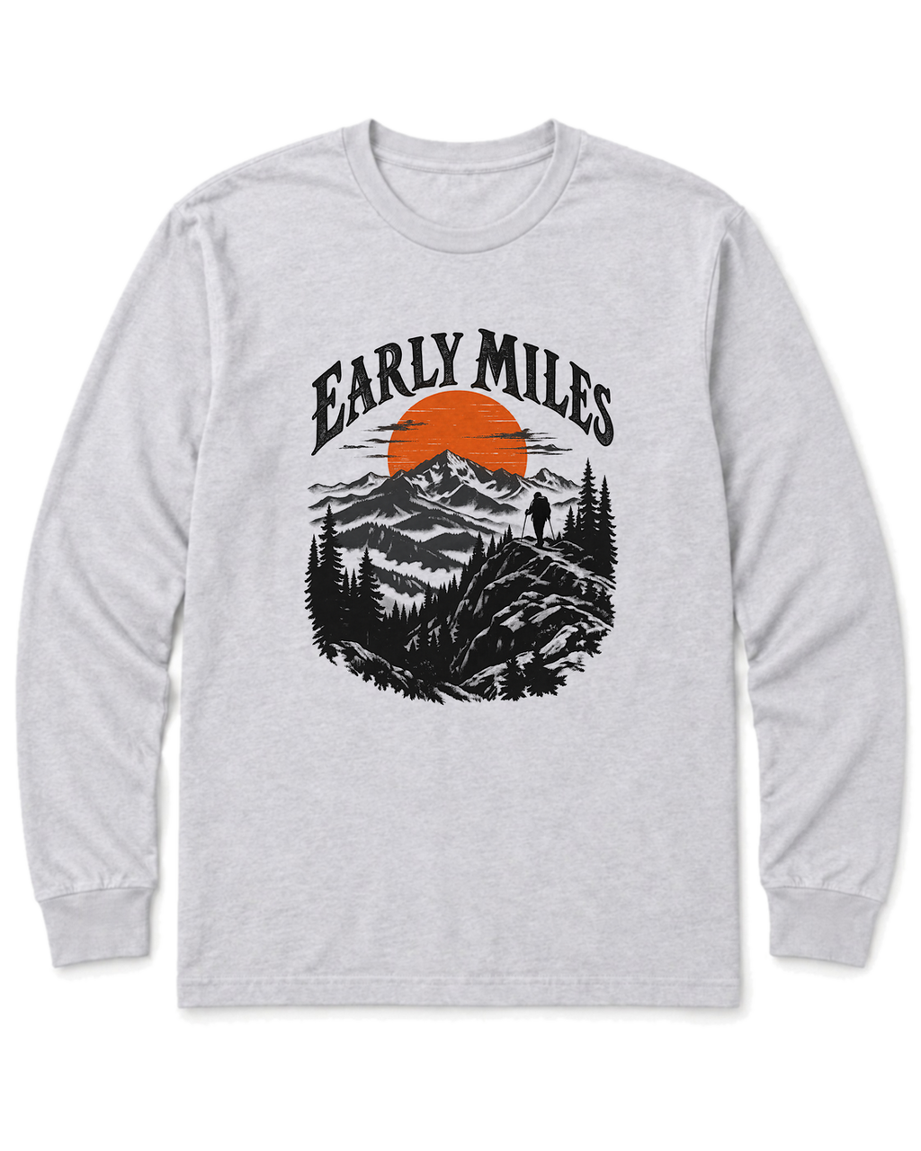 Early Miles Long Sleeve Shirt - Ash