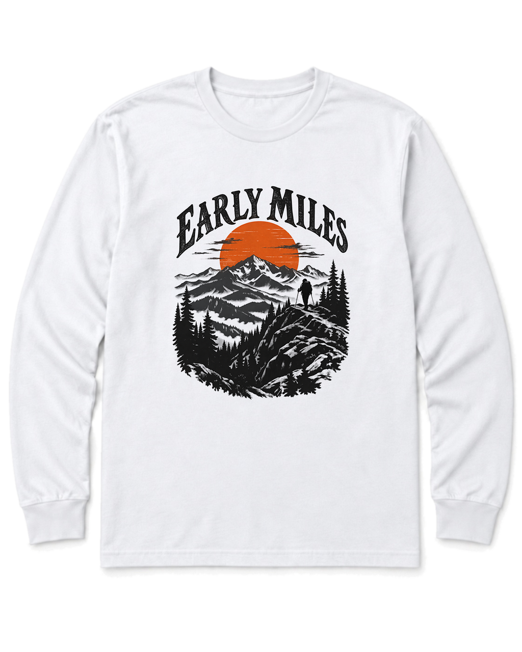 Early Miles Long Sleeve Shirt - White