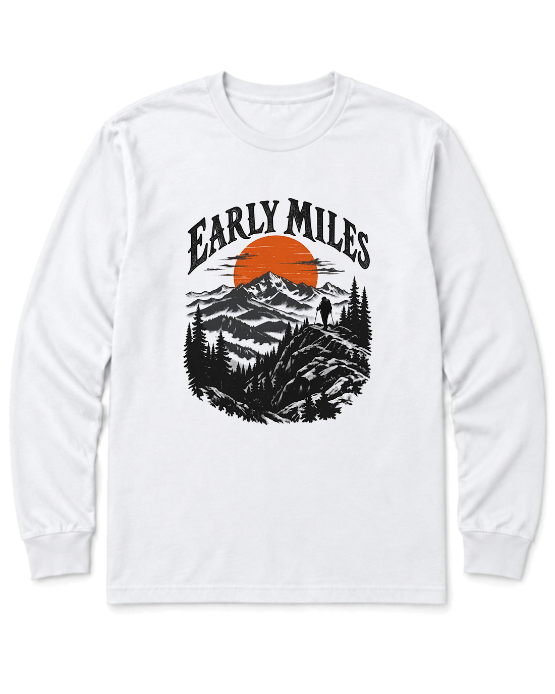 Early Miles Long Sleeve Shirt - White