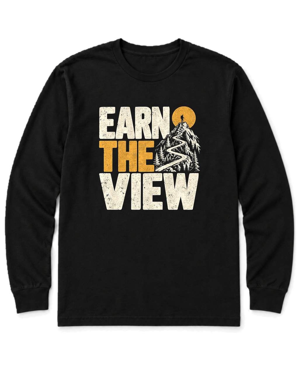 Earn the View Long Sleeve Shirt - Black