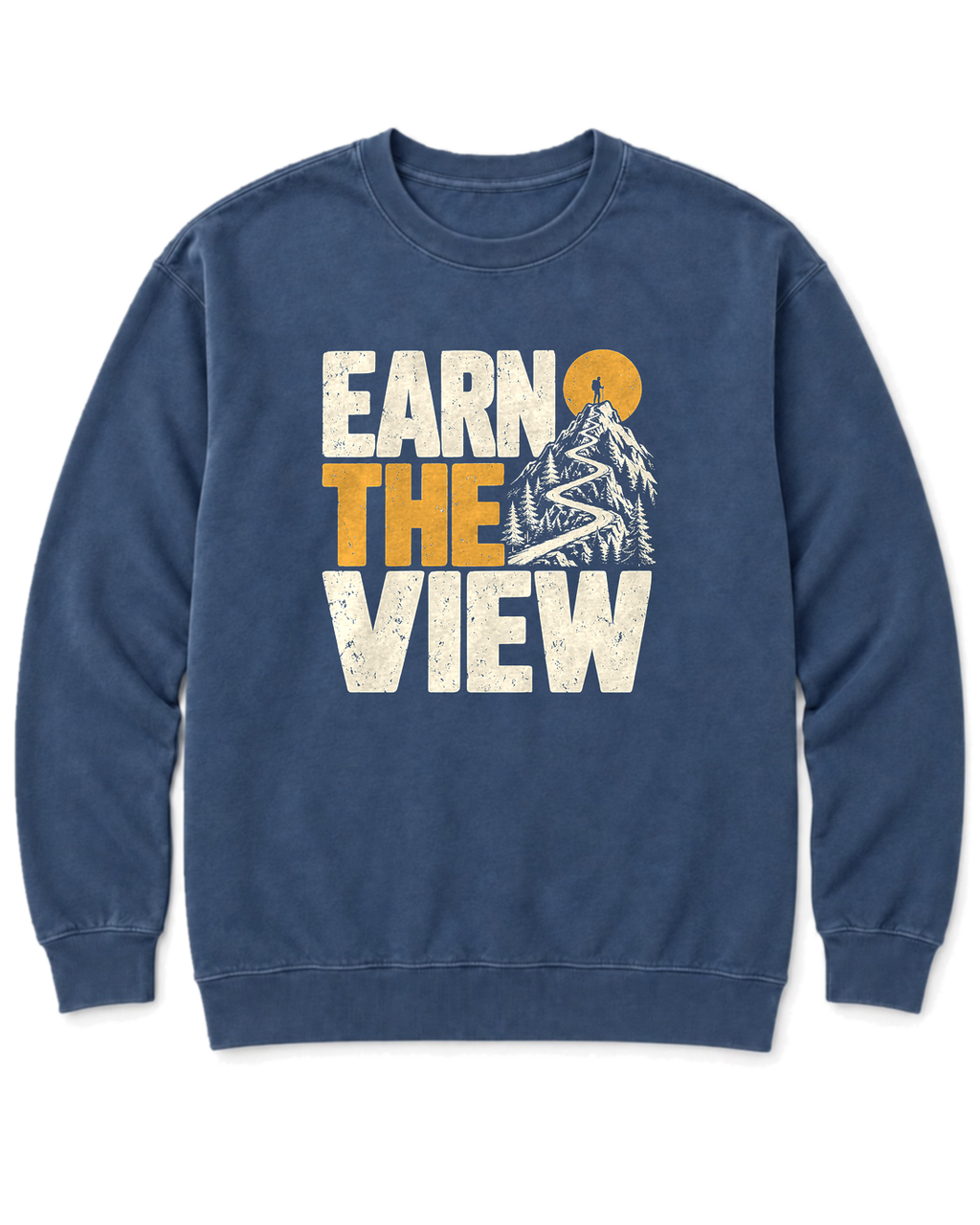 Earn the View Sweatshirt - Denim