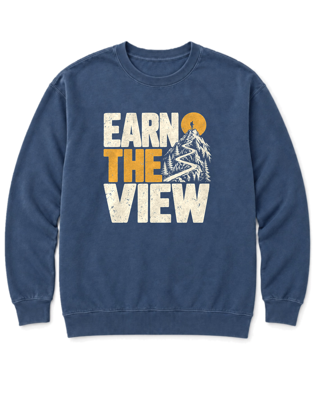 Earn the View Sweatshirt - Denim