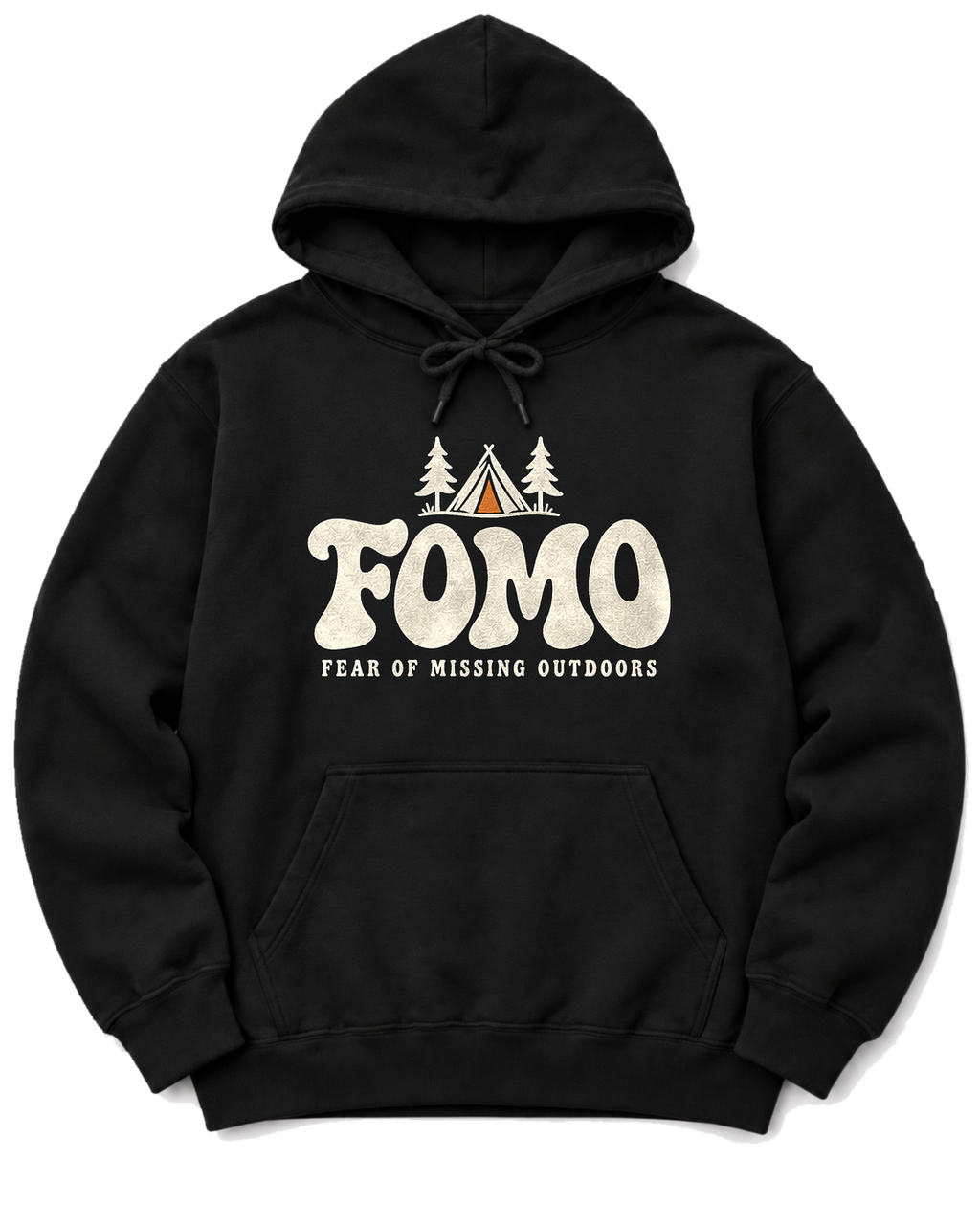 FOMO: Fear of Missing Outdoors Hoodie - Black