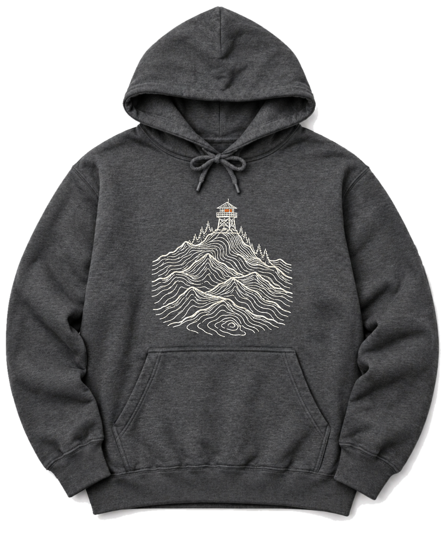 Fire Lookout Hoodie - Dark Heather