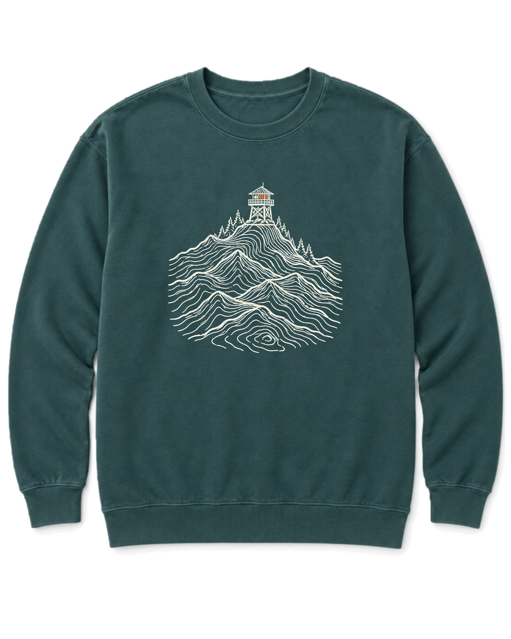 Fire Lookout Sweatshirt - Blue Spruce