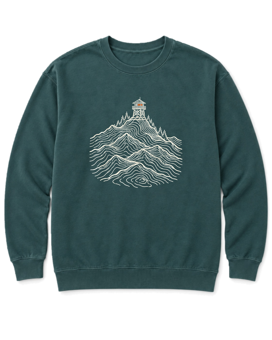 Fire Lookout Sweatshirt - Blue Spruce