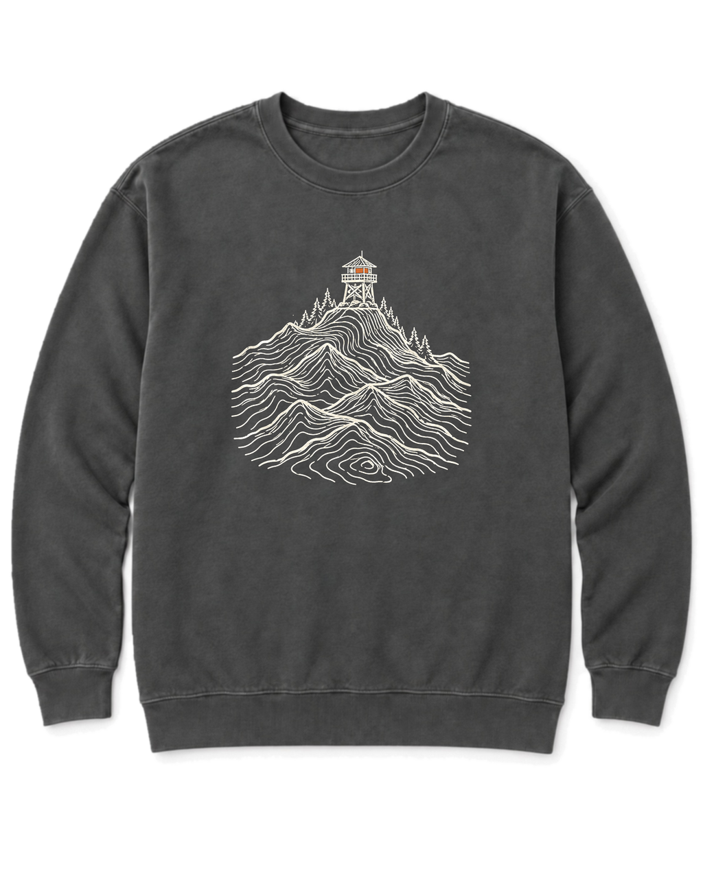 Fire Lookout Sweatshirt - Pepper