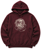 Fly Reel River Hoodie - Maroon