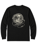 Fly Reel River Long Sleeve Shirt - Black