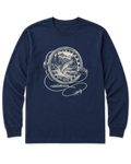 Fly Reel River Long Sleeve Shirt - Navy
