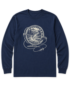 Fly Reel River Long Sleeve Shirt - Navy