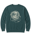 Fly Reel River Sweatshirt - Blue Spruce