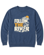 Follow the River Sweatshirt - Denim